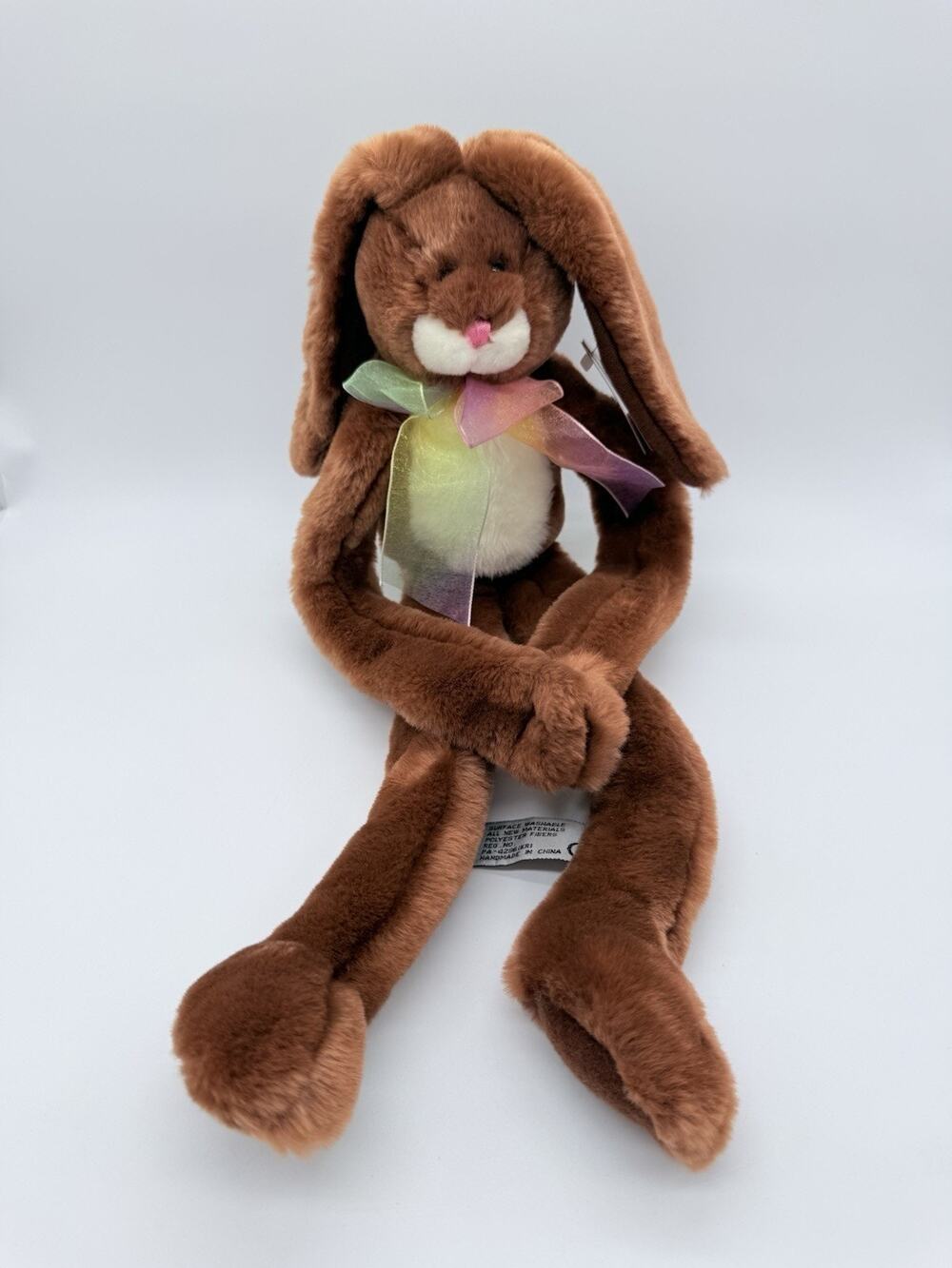 Aurora Bunny Long Legs Plush Stuffed Animal Toy Rare HTF 18"